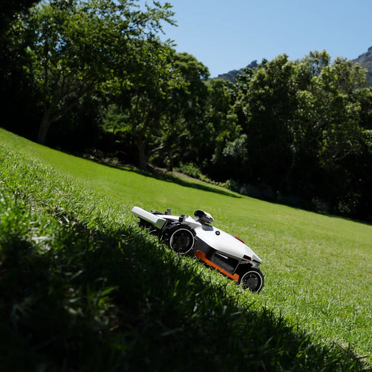 Robot Mowers uphill slopes