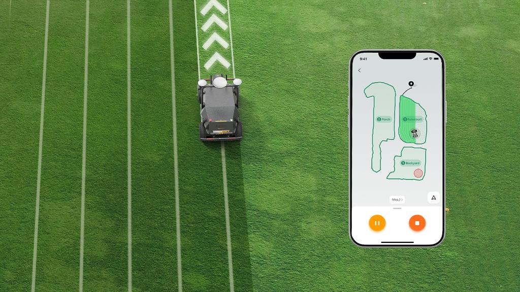 planned mowing paths
