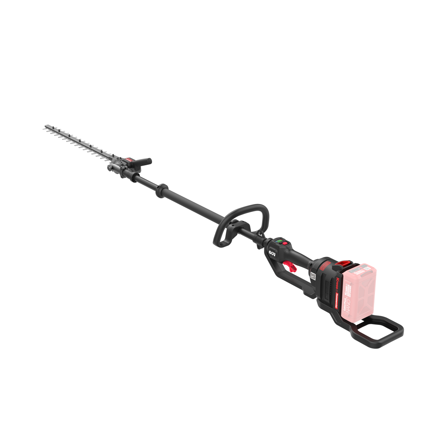 Kress Commercial KC240.9 60V 55cm Short Shaft Articulating (145º) Pole Hedge Trimmer