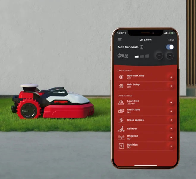 Kress RTKn scheduled mowing