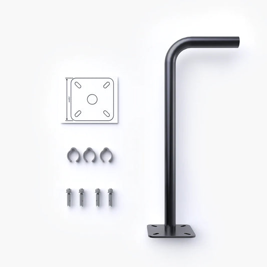 Luba L shaped mounting rod