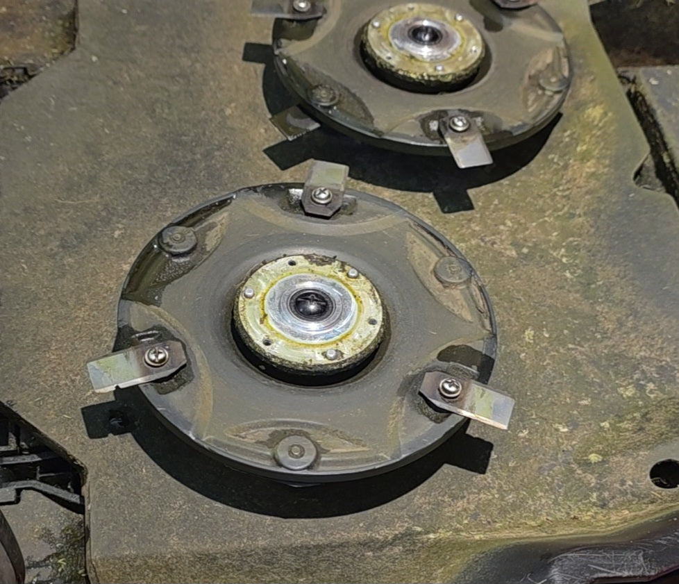 When should I change robot mower blades?