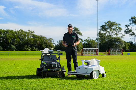 Robotic line marker for sports fields