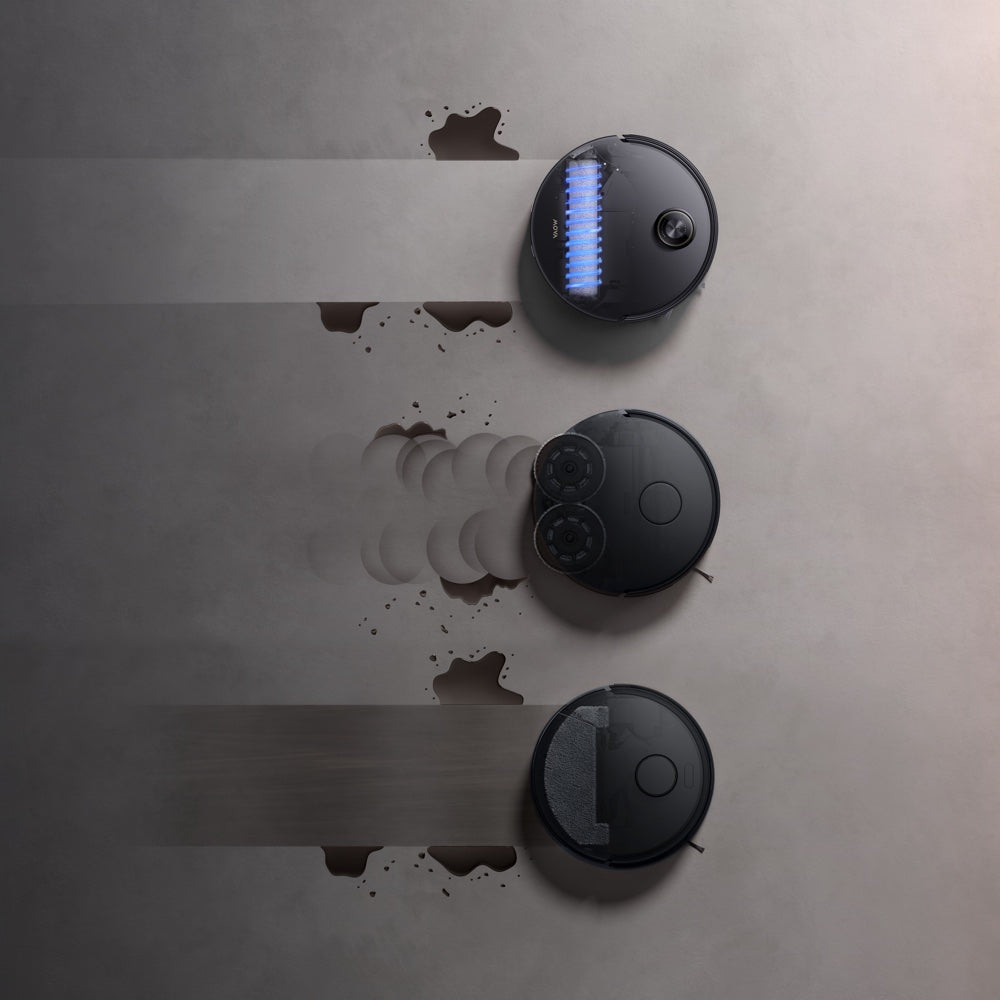 MOVA Z60 Ultra Roller – Side View Showcasing Ultra-Slim 96mm Profile for Under-Furniture Reach