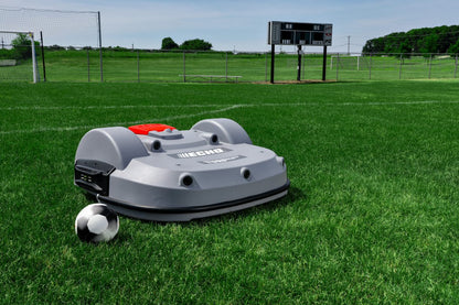 echo robot soccer field mower 