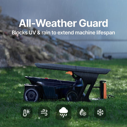Segway Garage X – All-Weather Guard Protecting Navimow X4 Mower in the Rain