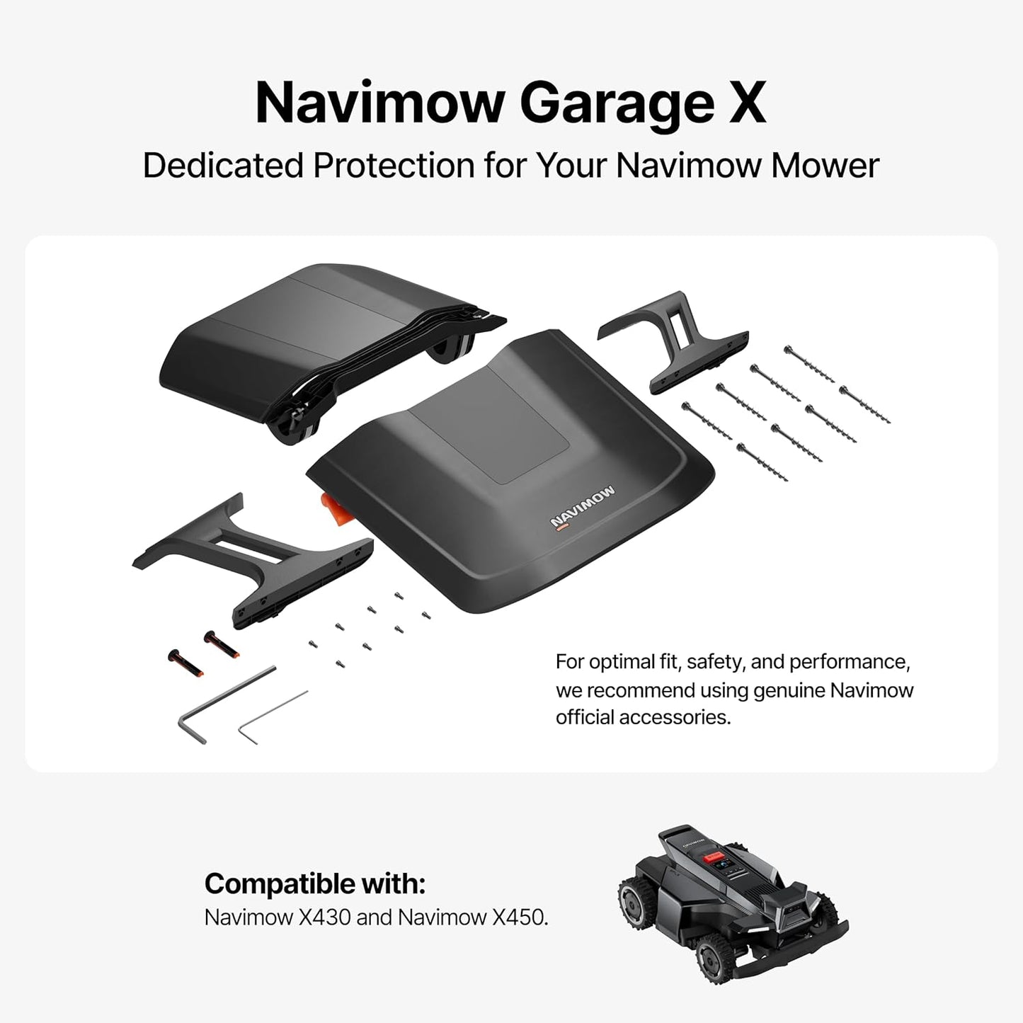 Segway Garage X – Exploded View of Housing, Mounting Brackets and Hardware