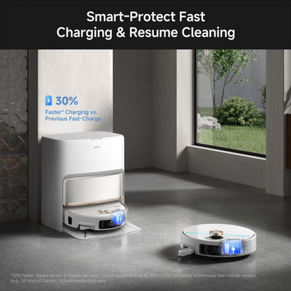 MOVA V70 Ultra – Smart-Protect Fast Charging and Resume Cleaning