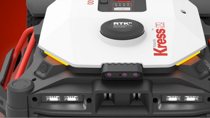 Kress KR238E MEGA 600 RTKn robotic mower — side profile showing 620 mm cutting deck