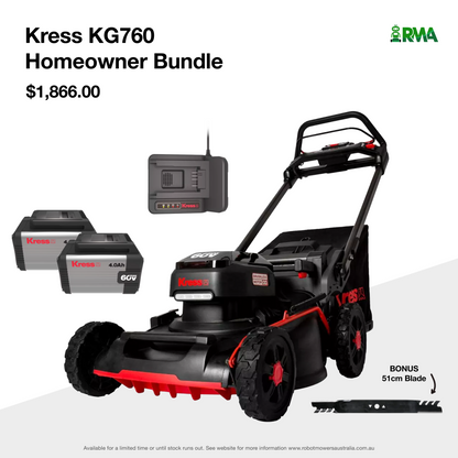 Homeowner Kress KG760 Mower Bundle