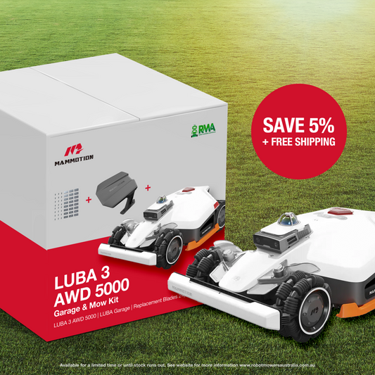 Mammotion LUBA 3 AWD 5000 — Garage & Mow Kit - June Delivery