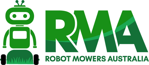 Robot Mowers Australia RMA robot horizontal logo green