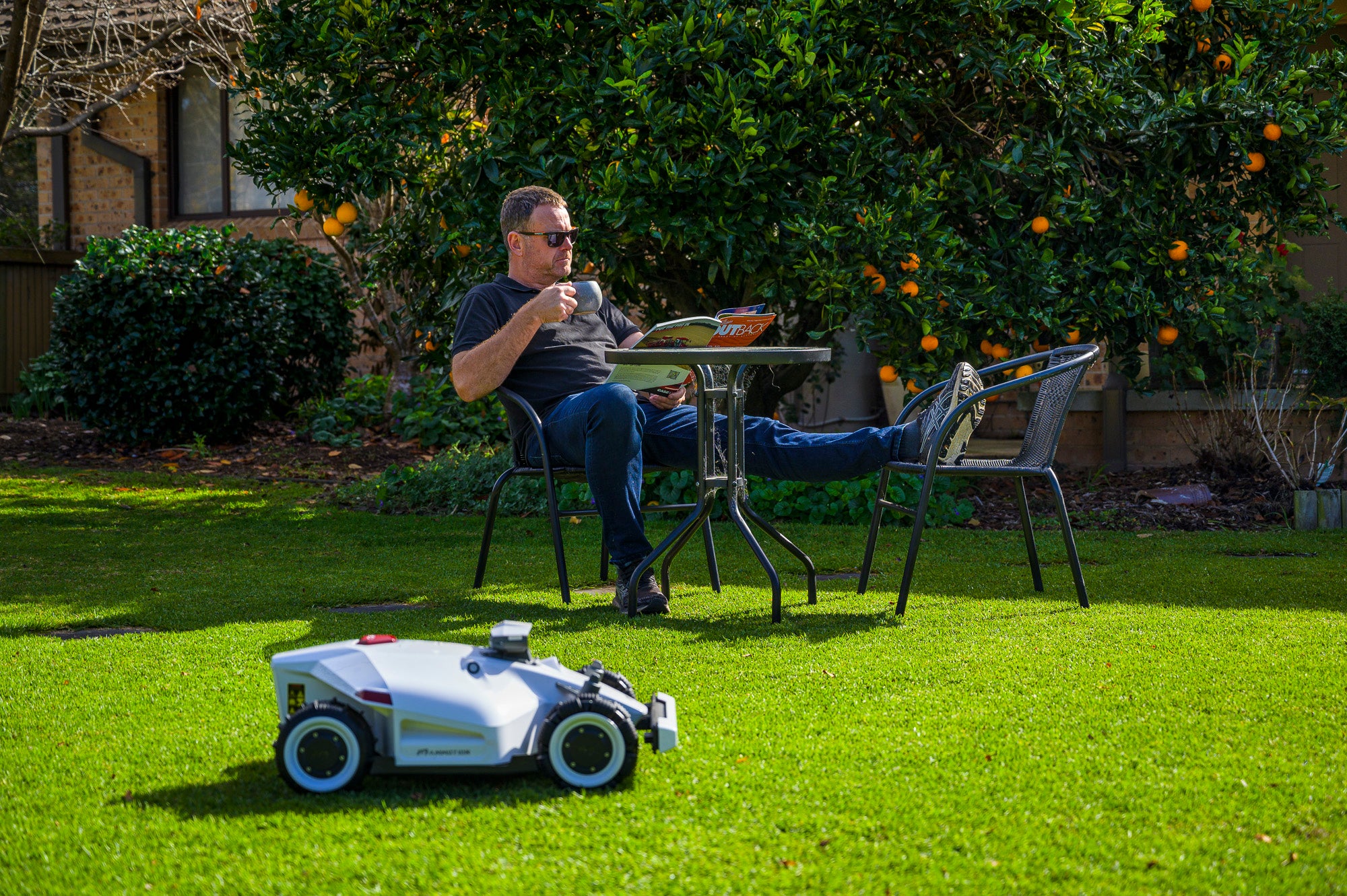 Load video: Are robotic mowers eco-friendly? Dirk answers your questions about the environmental and cost benefits of using a robotic lawn mower.