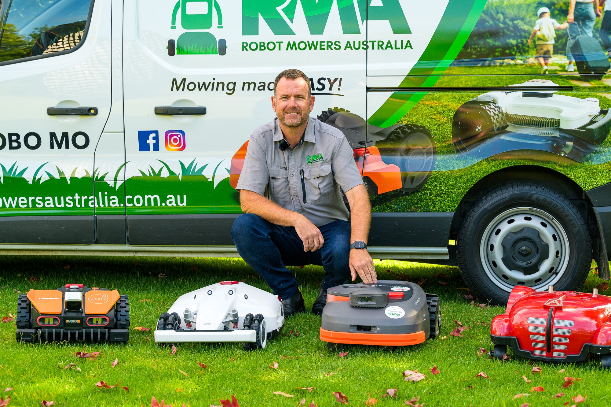 Load video: Robot Mowers Australia brand introduction and buying guidevideo