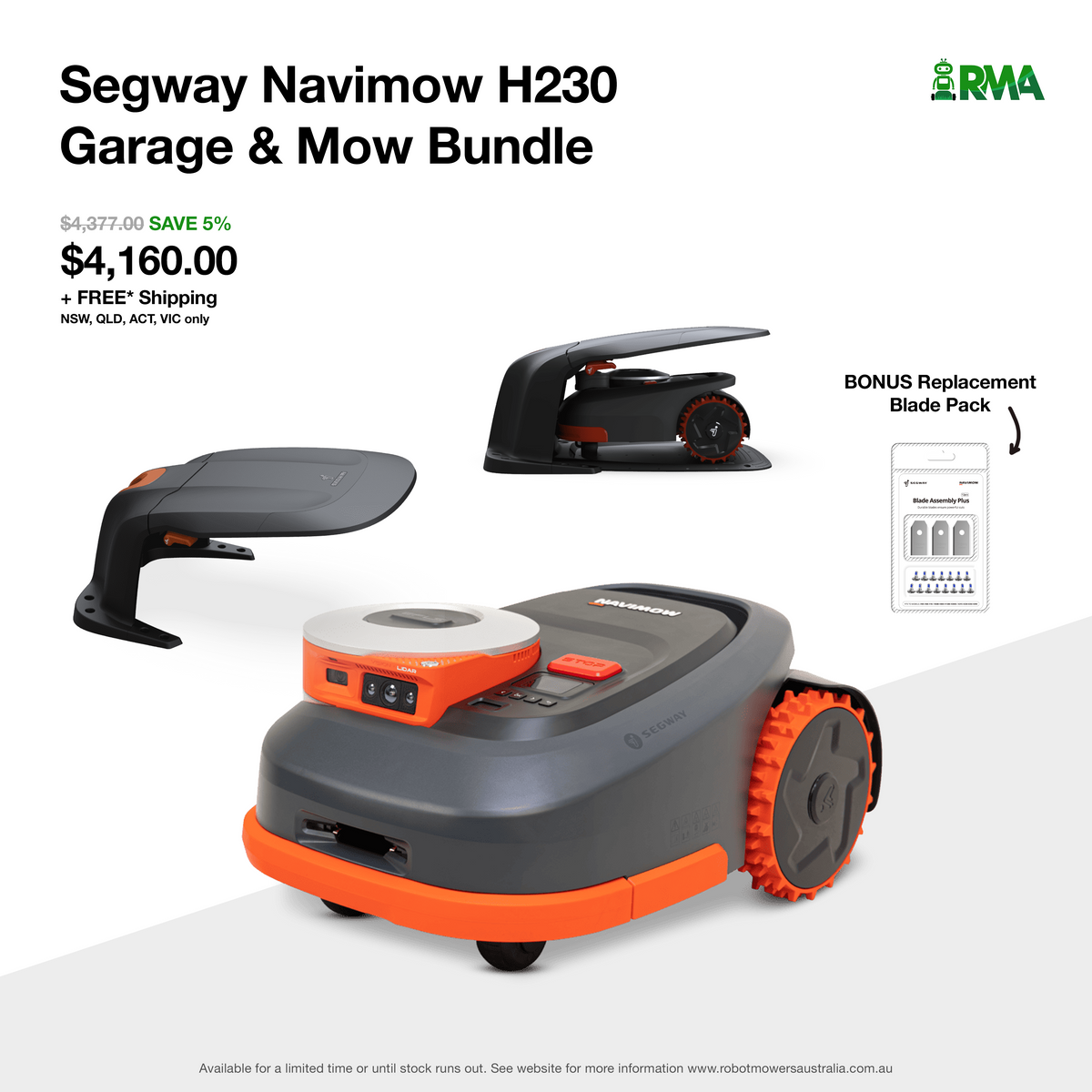 Segway Navimow H230 Garage & Mow Kit