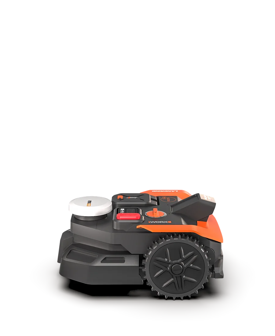 WORX Landroid Vision Cloud WR305EA 500m² robot lawn mower side view