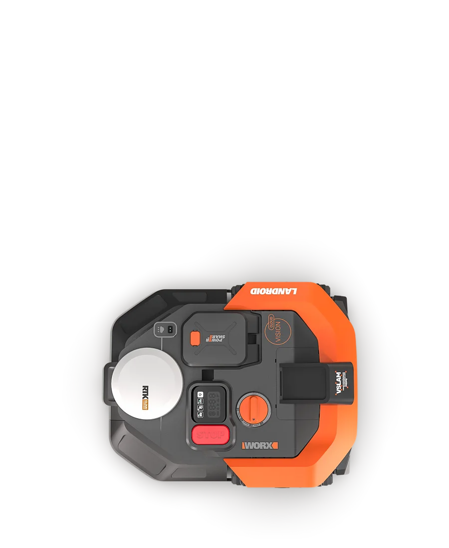 WORX Landroid Vision Cloud WR305EA 500m² robot lawn mower charging station