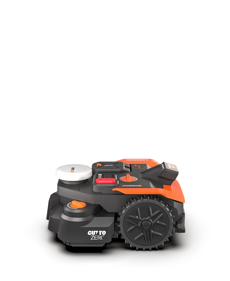 WORX Landroid Vision Cloud WR308EA 800m² robot lawn mower side view