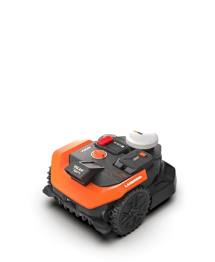 WORX Landroid Vision Cloud WR308EA 800m² robot lawn mower on lawn