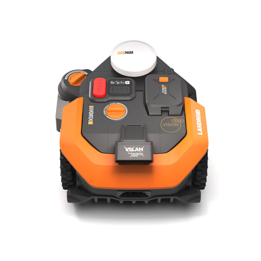 WORX Landroid Vision Cloud WR308EA robot mower with Cut to Zero module fitted