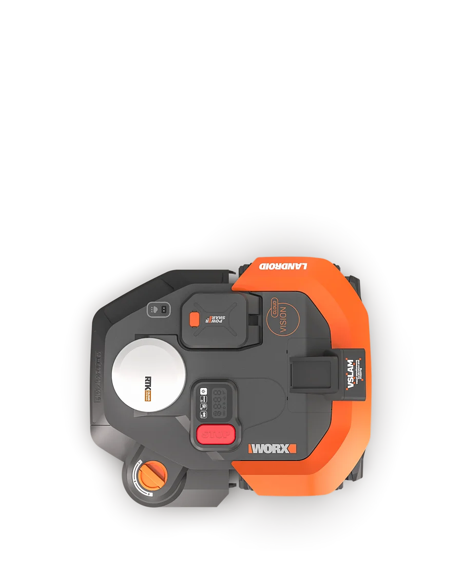WORX Landroid Vision Cloud WR318EA 1800m² robot lawn mower charging station