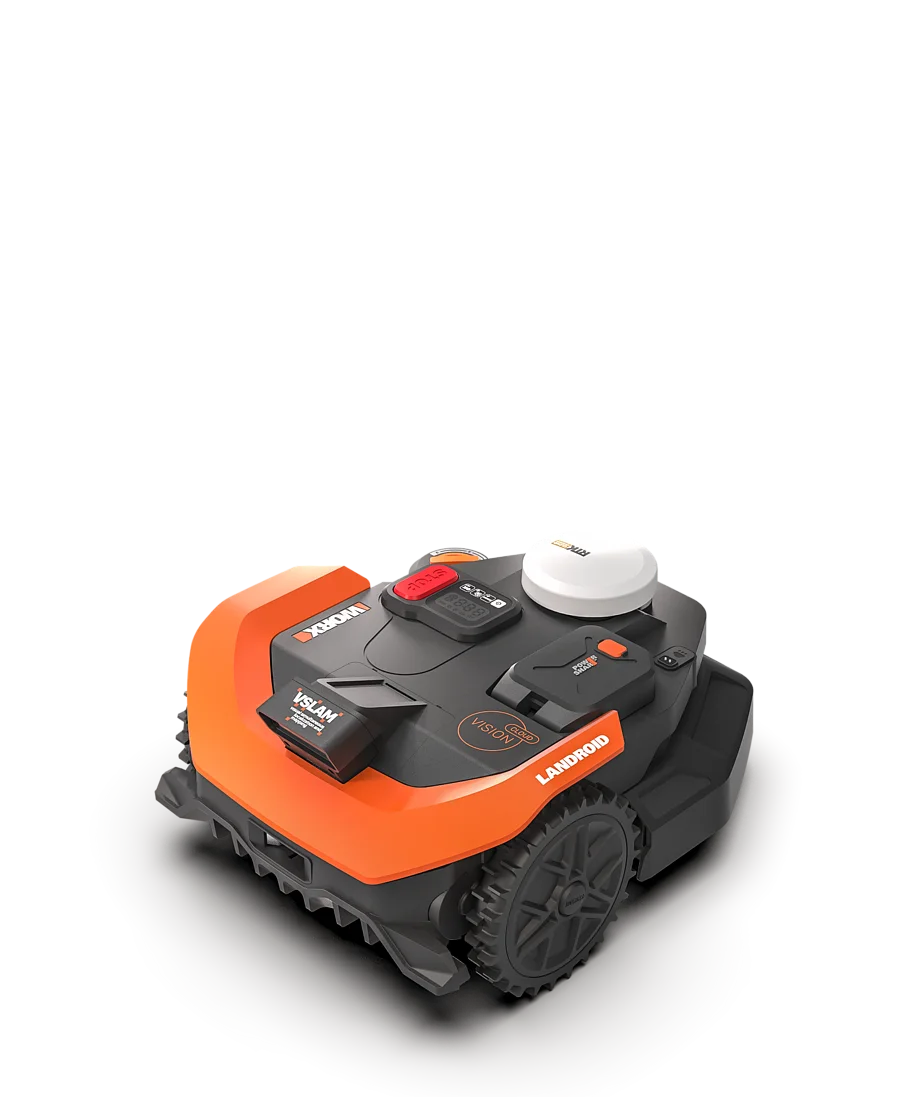 WORX Landroid Vision Cloud WR318EA 1800m² robot lawn mower on lawn