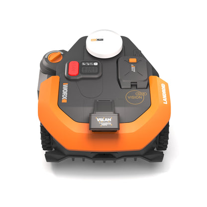 WORX Landroid Vision Cloud WR318EA robot mower with Cut to Zero module fitted