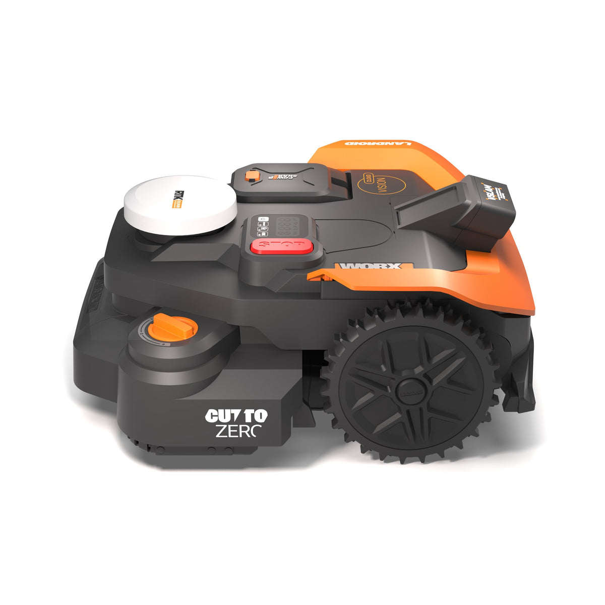WORX Landroid Vision Cloud WR318EA 1800m² robot mower – side view