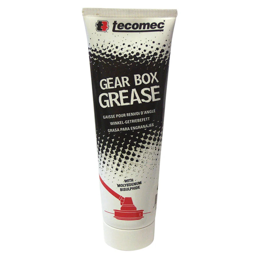 Tecomec Brushcutter Gearbox Grease 125g tube with molybdenum bisulphide and applicator nozzle