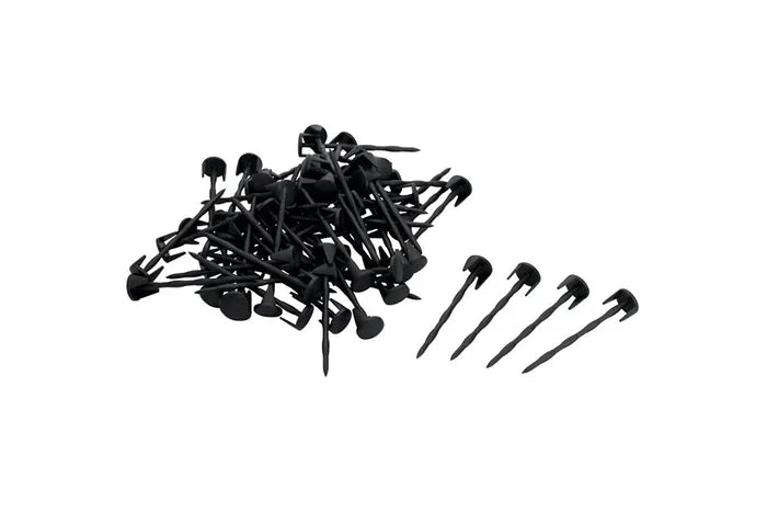 Black Perimeter Wire Lawn Pegs - 200 Pcs