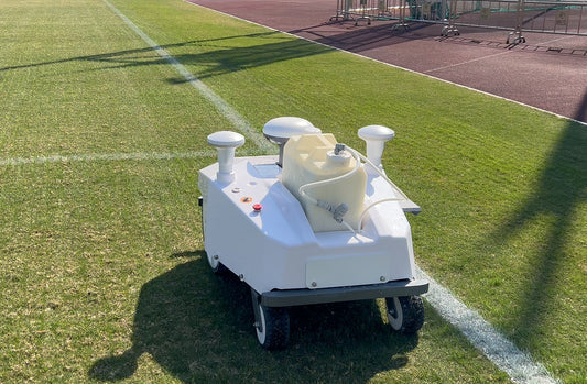 Robot Line marker marking a field
