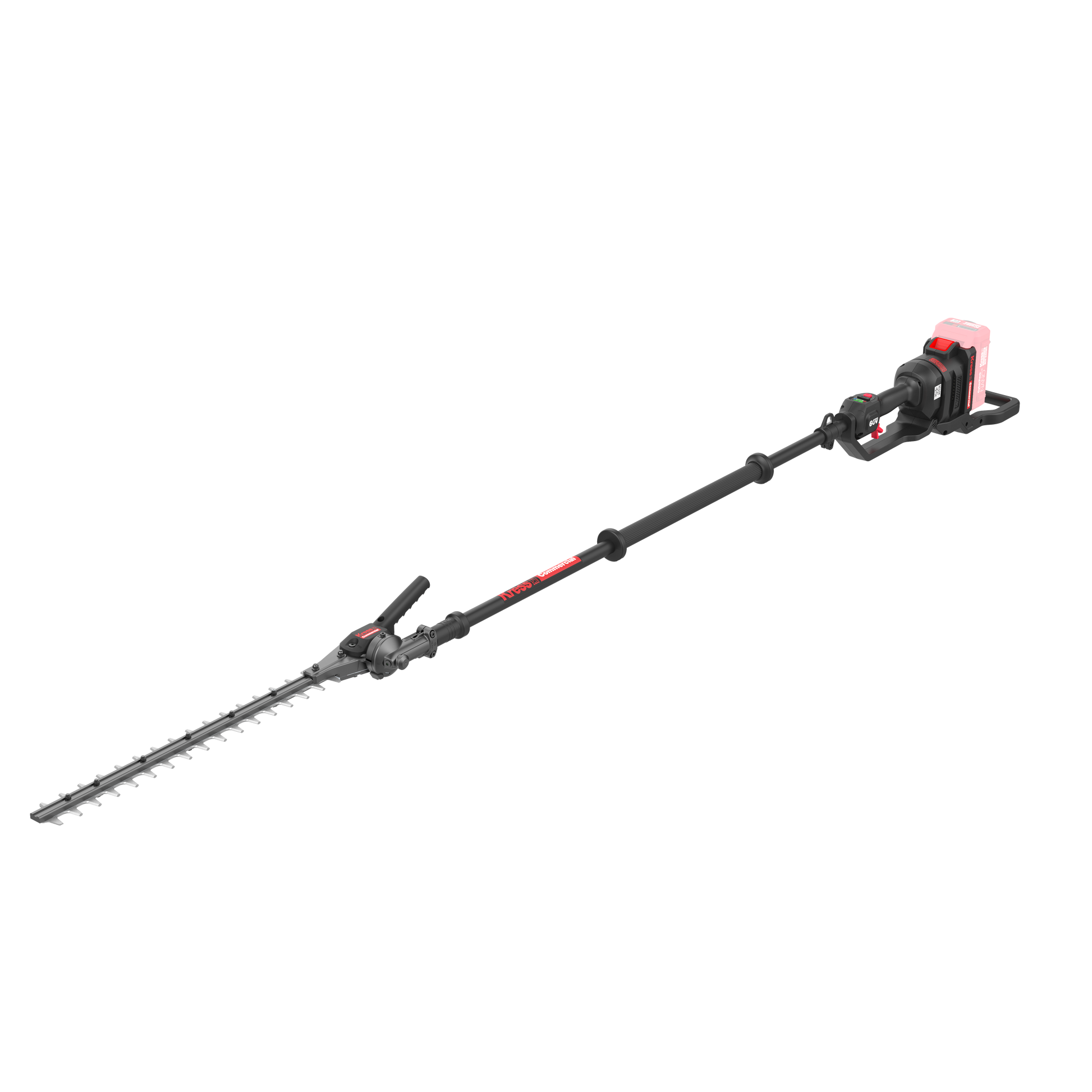 Kress Commercial KC270.9 60V 55cm Long Shaft Articulating (145º) Pole Hedge Trimmer