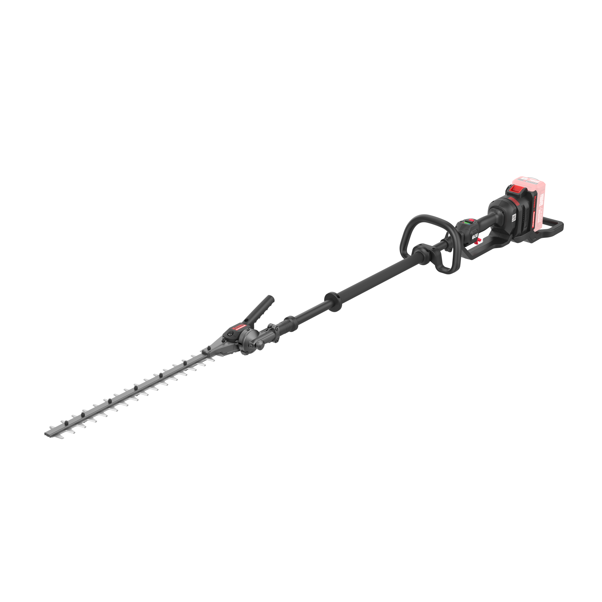 Kress Commercial KC240.9 60V 55cm Short Shaft Articulating (145º) Pole Hedge Trimmer