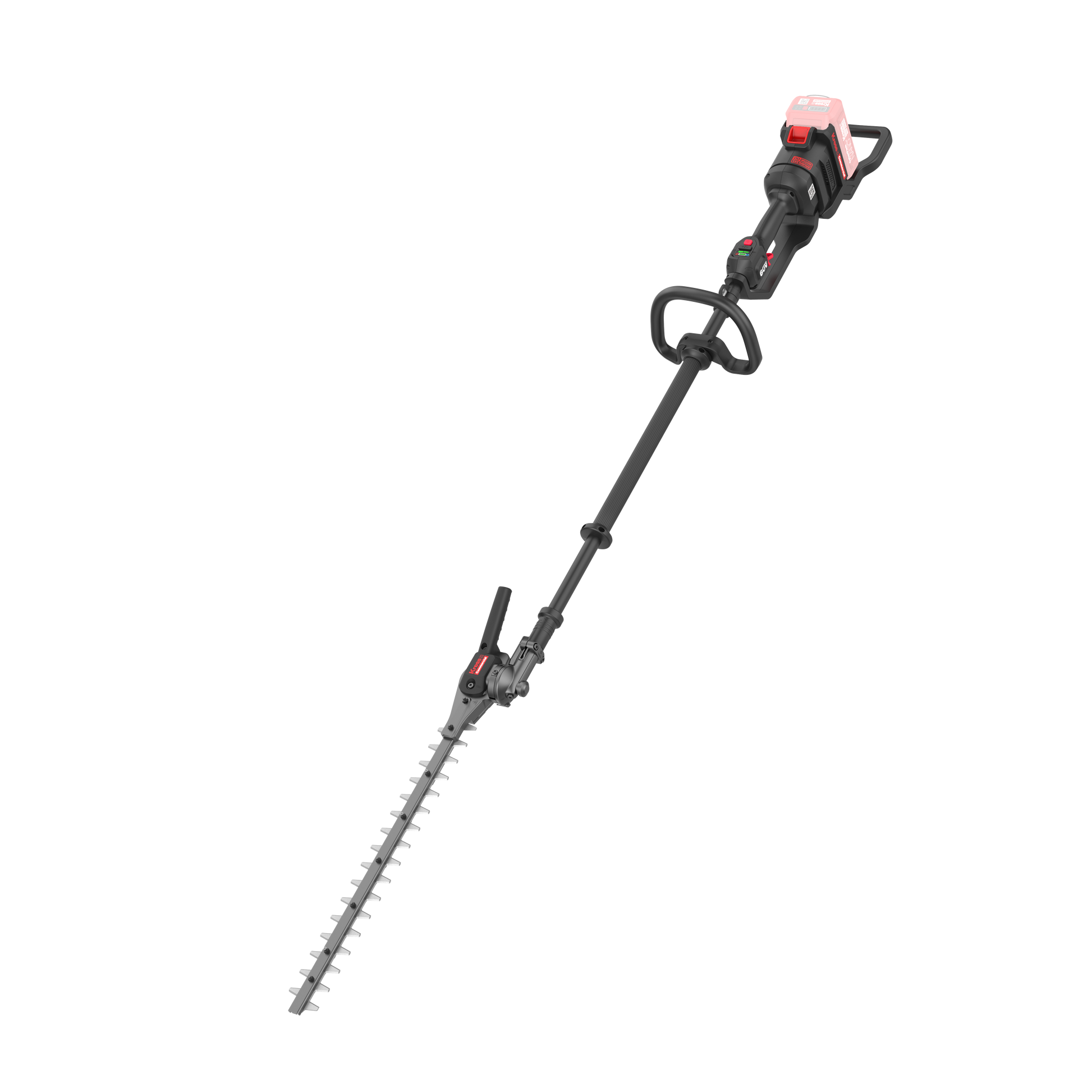 Kress Commercial KC240.9 60V 55cm Short Shaft Articulating (145º) Pole Hedge Trimmer