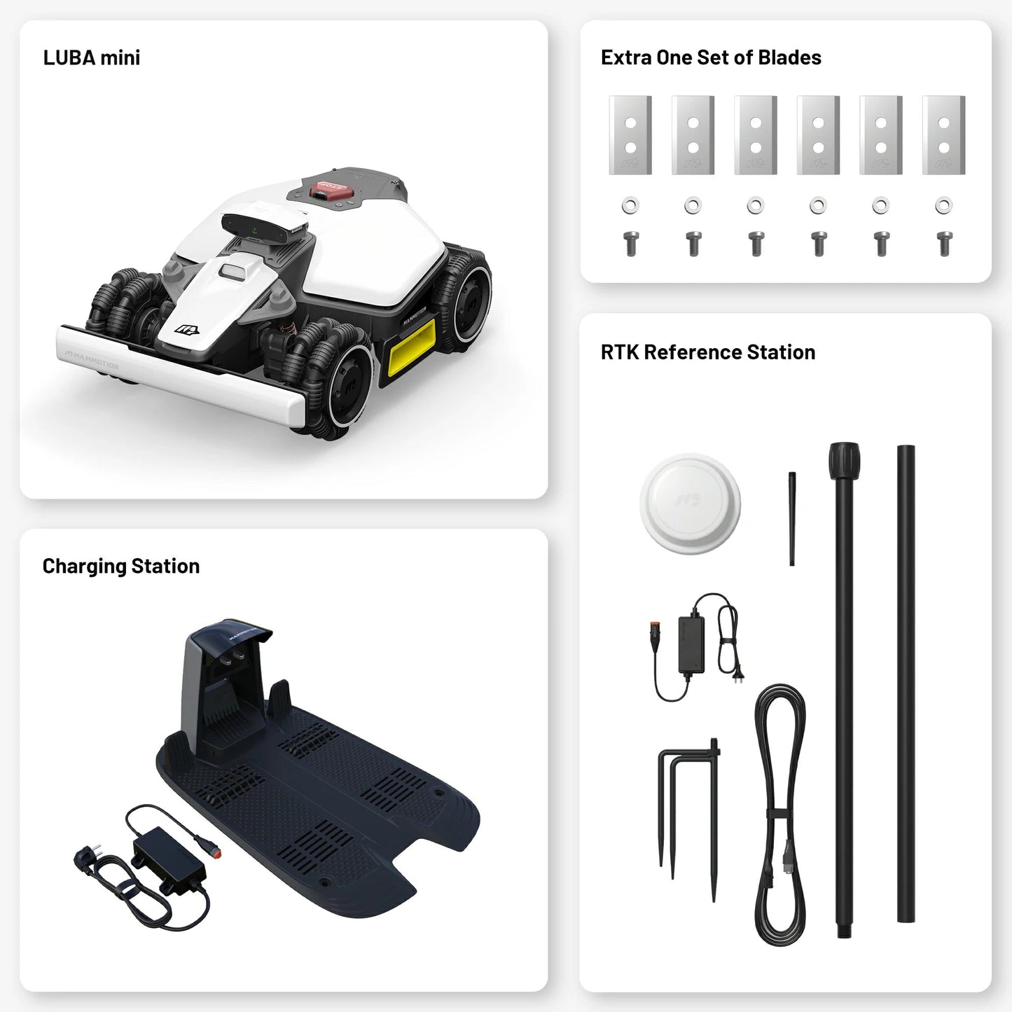 Luba Mini what's in the box Robot Mowers Australia