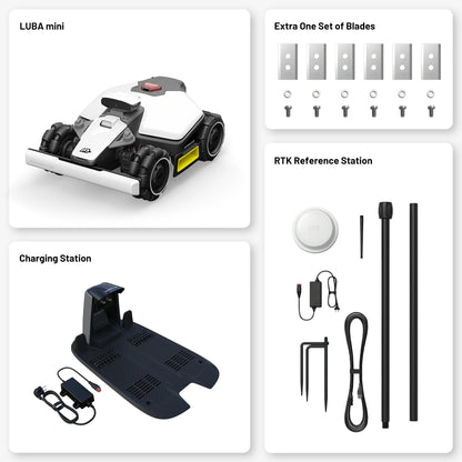 Luba Mini what's in the box Robot Mowers Australia