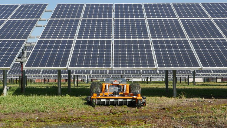 remote control mower for solar farms