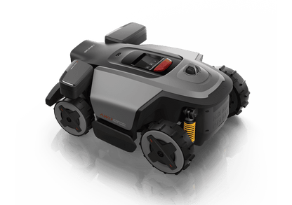 Roborock RockMow Z120 LiDAR Mowing a Sloped Lawn