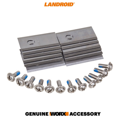 WORX LANDROID Robot Lawn Mower Set of 12 x 25mm replacement cutting Blades & Screws